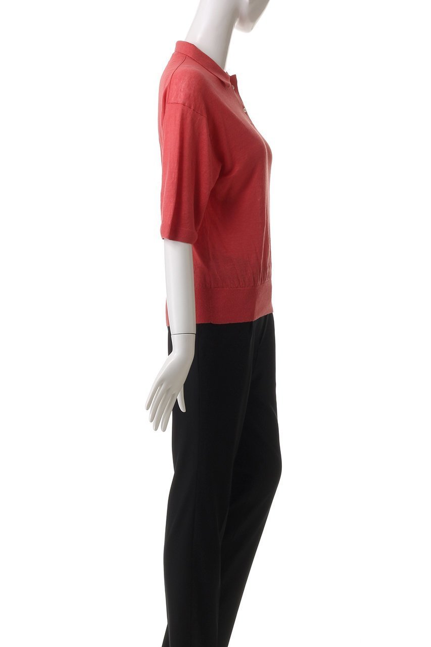 【ドメル/DOMELLE】のリネン ポロニット 人気、トレンドファッション・服の通販 founy(ファニー) 　ファッション　Fashion　レディースファッション　WOMEN　トップス・カットソー　Tops/Tshirt　ニット　Knit Tops　プルオーバー　Pullover　おすすめ　Recommend　コンパクト　Compact　バランス　Balance　フランス　France　ベーシック　Basic　ボトム　Bottom　リネン　Linen　ワイド　Wide　今季　This Season　夏　Summer　other-3|ID: prp329100004410968 ipo3291000000031754340