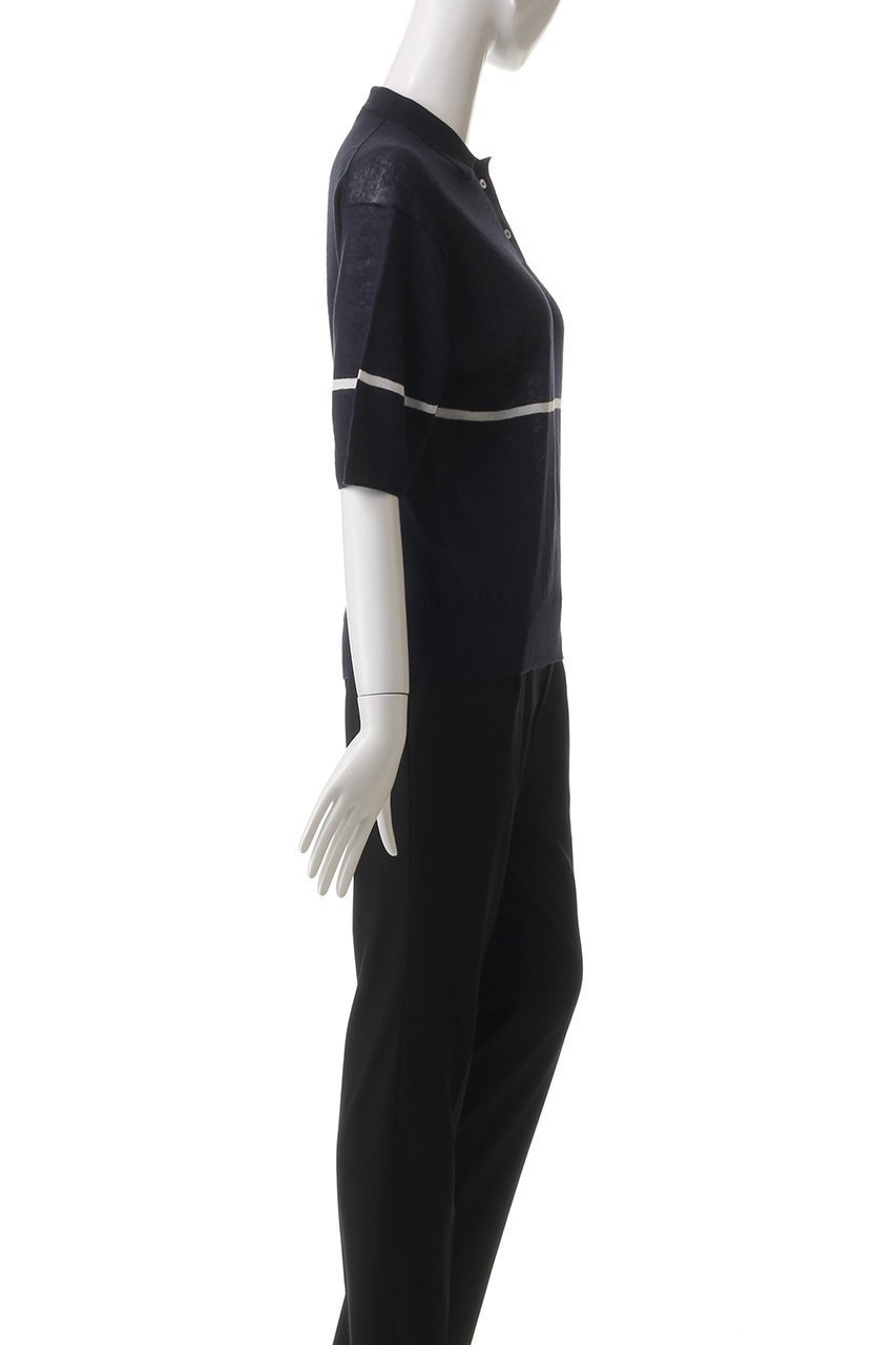 【ドメル/DOMELLE】のリネン ポロニット 人気、トレンドファッション・服の通販 founy(ファニー) 　ファッション　Fashion　レディースファッション　Fashion for Women　トップス・カットソー　Cut & Sew Tops　ニット　Knit Tops & Sweaters　カジュアルプルオーバー・ニットトップス　Pullovers & Knit Tops / Casual Pullovers　おすすめ　Recommended / Our Picks　コンパクト　Compact, Small Size　バランス　Balance, Style Balance　フランス　France, French　ベーシック　Basic, Essential　ボトム　Bottoms, Lower Wear　リネン　Linen, Linen Fabric　ワイド　Wide, Wide Fit　今季　This Season, Current Season　夏　Summer　other-3|ID: prp329100004410968 ipo3291000000032942815