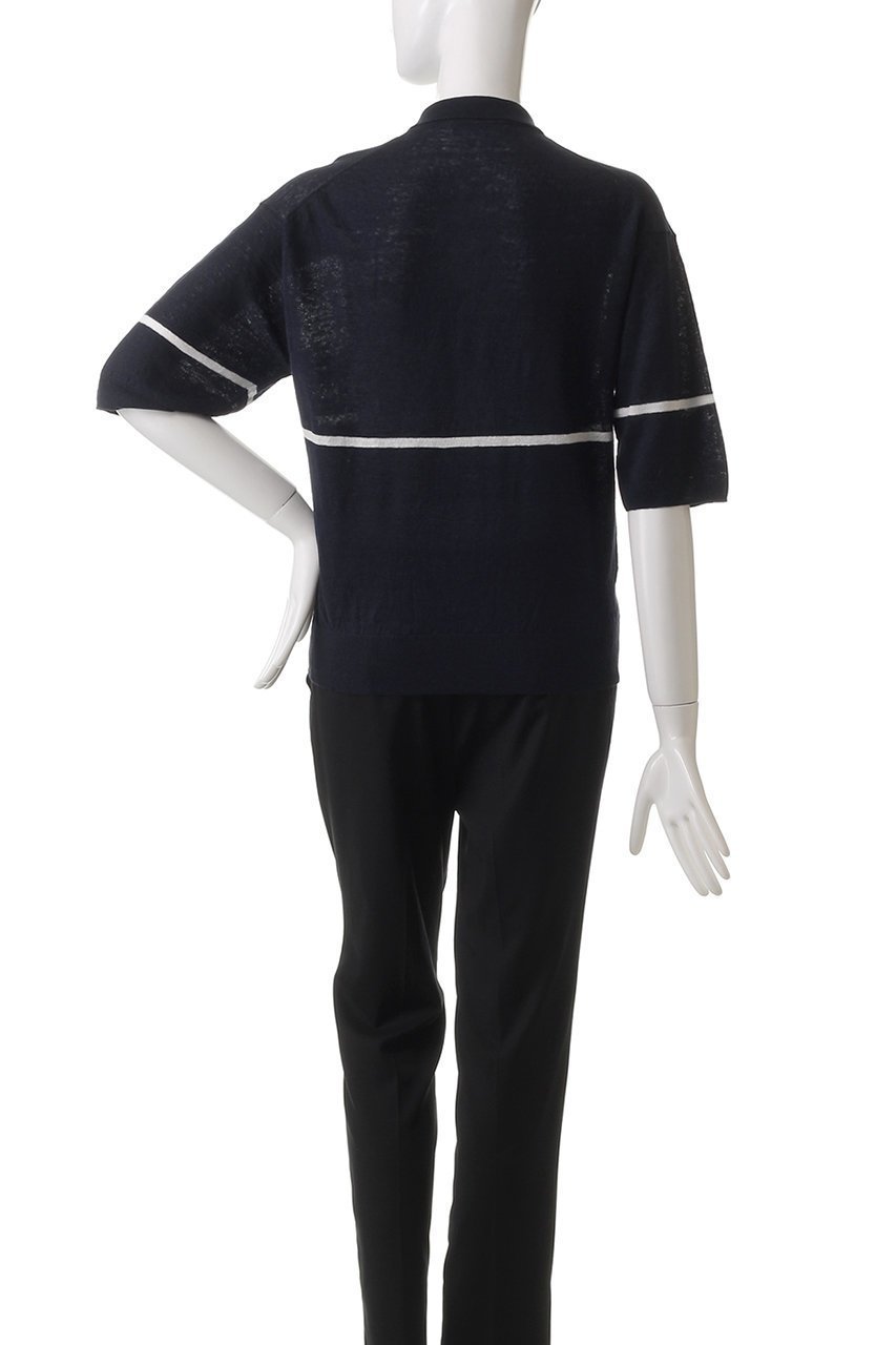 【ドメル/DOMELLE】のリネン ポロニット 人気、トレンドファッション・服の通販 founy(ファニー) 　ファッション　Fashion　レディースファッション　Fashion for Women　トップス・カットソー　Cut & Sew Tops　ニット　Knit Tops & Sweaters　カジュアルプルオーバー・ニットトップス　Pullovers & Knit Tops / Casual Pullovers　おすすめ　Recommended / Our Picks　コンパクト　Compact, Small Size　バランス　Balance, Style Balance　フランス　France, French　ベーシック　Basic, Essential　ボトム　Bottoms, Lower Wear　リネン　Linen, Linen Fabric　ワイド　Wide, Wide Fit　今季　This Season, Current Season　夏　Summer　other-4|ID: prp329100004410968 ipo3291000000032942819