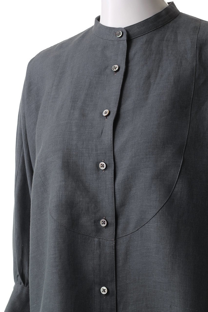 【ドメル/DOMELLE】のベルギーリネンシャツ 人気、トレンドファッション・服の通販 founy(ファニー) 　ファッション　Fashion　レディースファッション　Fashion for Women　トップス・カットソー　Cut & Sew Tops　シャツ・ブラウス・オフィスカジュアル　Elegant Blouses & Button-Ups　カフス　Cuff Design　スリーブ　Sleeve, Long Sleeve / Short Sleeve　フォルム　Silhouette, Form　ヨーク　Yoke, Yoke Design　ラウンド　Round, Round Neck　リネン　Linen, Linen Fabric　ロング　Long, Long-Length　other-5|ID: prp329100004410975 ipo3291000000032859289