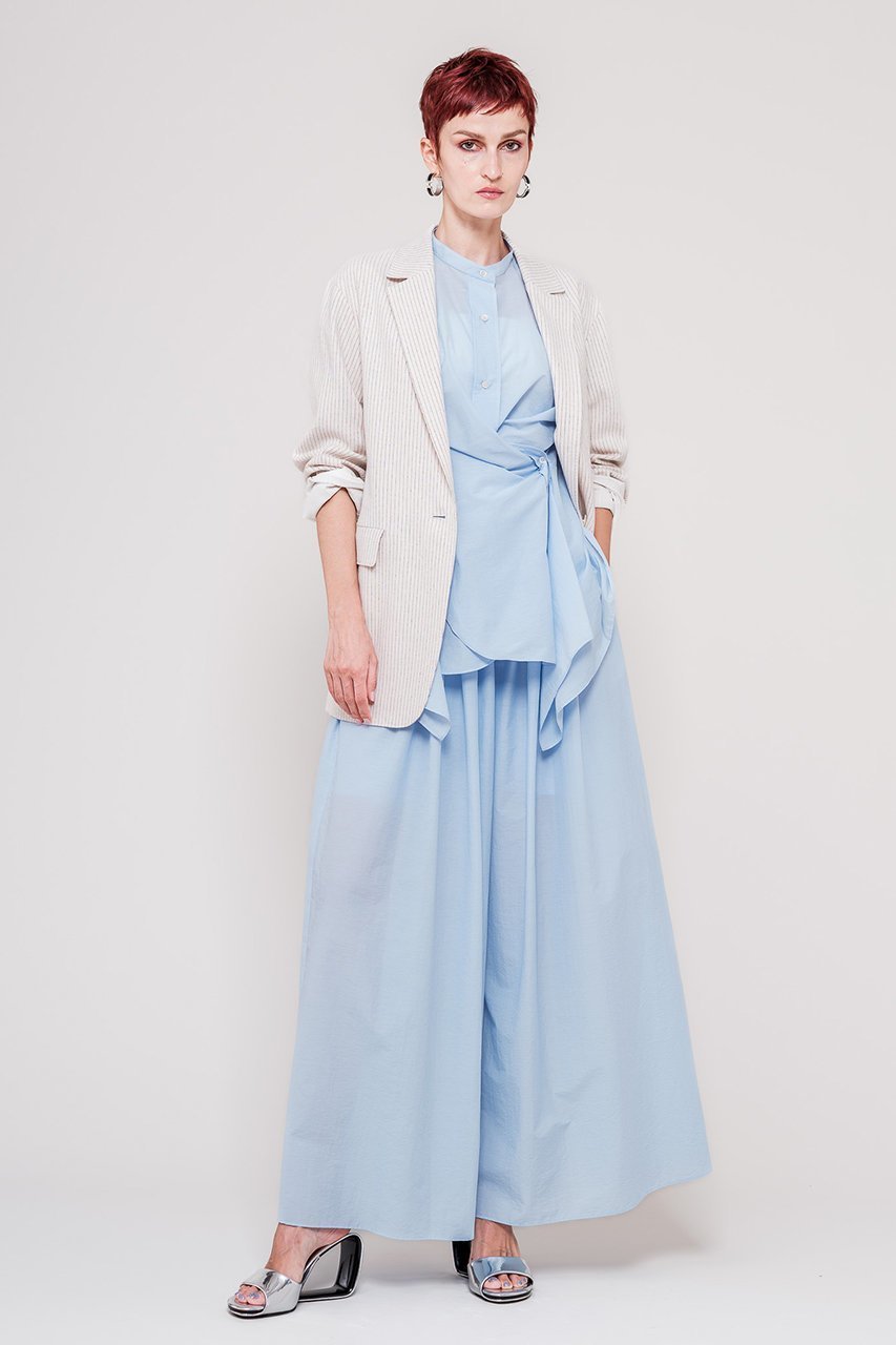 【ドメル/DOMELLE】のコットンリネン ストライプ ジャケット 人気、トレンドファッション・服の通販 founy(ファニー) 　ファッション　Fashion　レディースファッション　Fashion for Women　アウター　Coat / Outerwear Collection　レディースジャケット・軽アウター　Jackets　オックス　Oxford Fabric　ジャケット　Jacket, Outerwear　ストライプ　Stripe, Striped Pattern　セットアップ　Set-Up, Coordinated Outfit　ドロップ　Drop Shoulder, Dropped Style　リネン　Linen, Linen Fabric　other-8|ID: prp329100004410977 ipo3291000000032961501