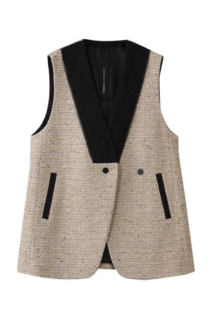 【ドメル/DOMELLE】のMALHIA ナチュラル ベスト インテリア・キッズ・メンズ・レディースファッション・服の通販 founy(ファニー) https://founy.com/ ファッション Fashion レディースファッション Fashion for Women アウター Coat / Outerwear Collection レディースジャケット・軽アウター Jackets おすすめ Recommended / Our Picks シフォン Chiffon, Lightweight Fabric ジャケット Jacket, Outerwear スペシャル Special, Limited Edition ダブル Double, Double-Breasted ツイード Twill, Twill Weave ハーフ Half, Half-Length フランス France, French フロント Front, Front Design ベスト Vest, Waistcoat |ID: prp329100004410978 ipo3291000000032955225