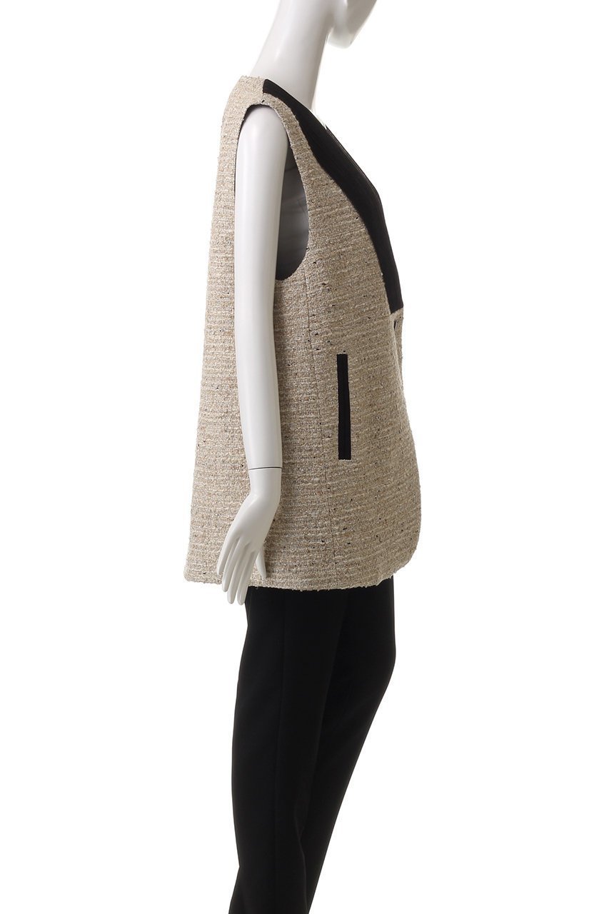 【ドメル/DOMELLE】のMALHIA ナチュラル ベスト 人気、トレンドファッション・服の通販 founy(ファニー) 　ファッション　Fashion　レディースファッション　Fashion for Women　アウター　Coat / Outerwear Collection　レディースジャケット・軽アウター　Jackets　おすすめ　Recommended / Our Picks　シフォン　Chiffon, Lightweight Fabric　ジャケット　Jacket, Outerwear　スペシャル　Special, Limited Edition　ダブル　Double, Double-Breasted　ツイード　Twill, Twill Weave　ハーフ　Half, Half-Length　フランス　France, French　フロント　Front, Front Design　ベスト　Vest, Waistcoat　other-3|ID: prp329100004410978 ipo3291000000032955237
