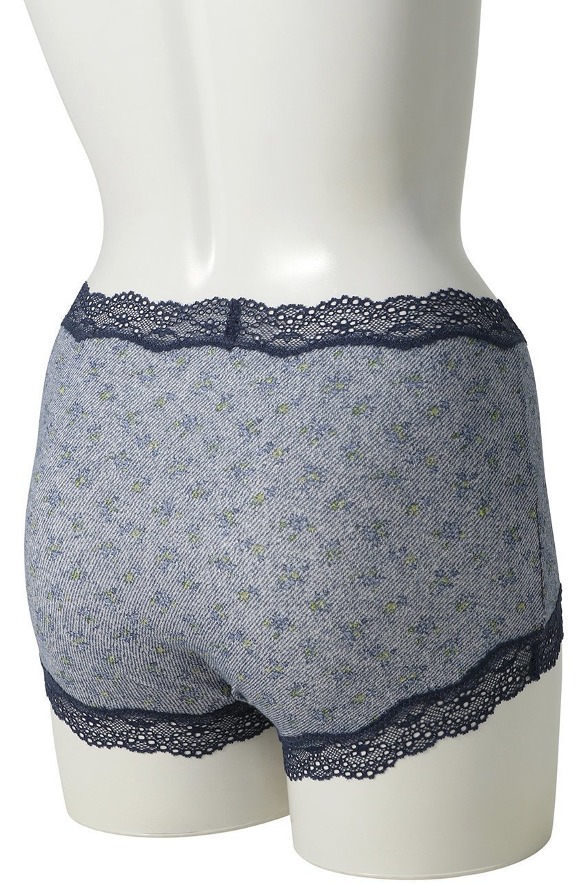 【キッドブルー/KID BLUE】の25デニムフラワーPTSカルソン 人気、トレンドファッション・服の通販 founy(ファニー) 　ファッション　Fashion　レディースファッション　WOMEN　下着・ランジェリー　Underwear　ショーツ・パンティ　Shorts　ショーツ　Shorts　デニム　Denim　フェミニン　Feminine　フラワー　Flower　ランジェリー　Lingerie　レース　Race　エレガント 上品　Elegant　other-4|ID: prp329100004410980 ipo3291000000031267388