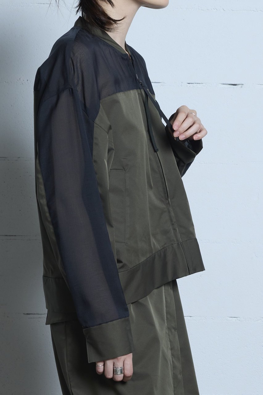 【ピアッカセッテ/ph7+】のハーフシアーブルゾン 人気、トレンドファッション・服の通販 founy(ファニー) 　ファッション　Fashion　レディースファッション　Fashion for Women　アウター　Coat / Outerwear Collection　レディースジャケット・軽アウター　Jackets　ブルゾンジャケット・スポーティアウター　Blouson Jackets　シアー　Sheer, See-Through　シンプル　Simple, Minimal　ジャケット　Jacket, Outerwear　フラップ　Flap, Flap Pocket　フロント　Front, Front Design　ポケット　Pocket, Pocket Detail　夏　Summer　春　Spring　S/S・春夏　SS, Spring/Summer, Warm Season　other-8|ID: prp329100004417138 ipo3291000000032961288