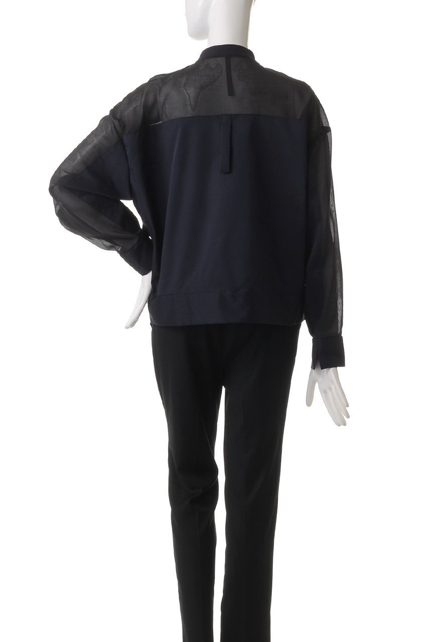 【ピアッカセッテ/ph7+】のハーフシアーブルゾン 人気、トレンドファッション・服の通販 founy(ファニー) 　ファッション　Fashion　レディースファッション　Fashion for Women　アウター　Coat / Outerwear Collection　レディースジャケット・軽アウター　Jackets　ブルゾンジャケット・スポーティアウター　Blouson Jackets　シアー　Sheer, See-Through　シンプル　Simple, Minimal　ジャケット　Jacket, Outerwear　フラップ　Flap, Flap Pocket　フロント　Front, Front Design　ポケット　Pocket, Pocket Detail　夏　Summer　春　Spring　S/S・春夏　SS, Spring/Summer, Warm Season　other-4|ID: prp329100004417138 ipo3291000000035303081