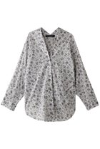 【ミズイロ インド/mizuiro ind】のsmall flower print V neck shirt シャツ 人気、トレンドファッション・服の通販 founy(ファニー) ファッション Fashion レディースファッション WOMEN トップス・カットソー Tops/Tshirt シャツ/ブラウス Shirts/Blouses アシンメトリー Asymmetry シアー Sheer スリーブ Sleeve ドレープ Drape フラワー Flower ロング Long 夏 Summer NEW・新作・新着・新入荷 New Arrivals 春 Spring S/S・春夏 Ss・Spring/Summer thumbnail gray|ID: prp329100004417153 ipo3291000000030840309