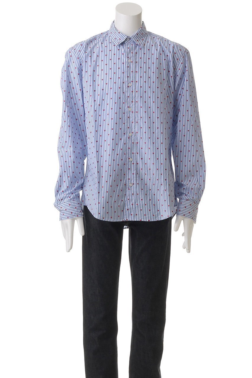 【フランク&アイリーン/Frank&Eileen / MEN】の【MEN】FINBAR イタリアンコットン ハート×ブルーストライプシャツ 人気、トレンドファッション・服の通販 founy(ファニー) 　ファッション　Fashion　メンズファッション　MEN　インナー　Inner　クラシック　Classic　ジャケット　Jacket　ストライプ　Stripe　スリーブ　Sleeve　リラックス　Relax　ロング　Long　other-2|ID: prp329100004417154 ipo3291000000031265841