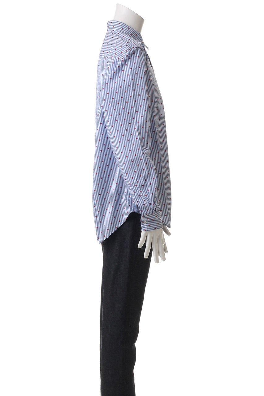 【フランク&アイリーン/Frank&Eileen / MEN】の【MEN】FINBAR イタリアンコットン ハート×ブルーストライプシャツ 人気、トレンドファッション・服の通販 founy(ファニー) 　ファッション　Fashion　メンズファッション　MEN　インナー　Inner　クラシック　Classic　ジャケット　Jacket　ストライプ　Stripe　スリーブ　Sleeve　リラックス　Relax　ロング　Long　other-3|ID: prp329100004417154 ipo3291000000031265844