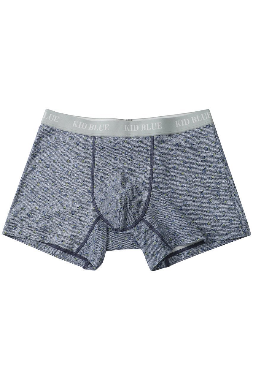 【キッドブルー/KID BLUE / MEN】の【MEN】25デニムフラワーPTボクサーパンツ インテリア・キッズ・メンズ・レディースファッション・服の通販 founy(ファニー) 　ファッション　Fashion　メンズファッション　Fashion for Men　ボトムス　Bottoms　ショーツ　Shorts, Short Pants　デニム　Denim, Jeans Material　フラワー　Flower, Floral　ベーシック　Basic, Essential　ランジェリー　Lingerie, Intimate Wear　ネイビー|ID: prp329100004417156 ipo3291000000032849784