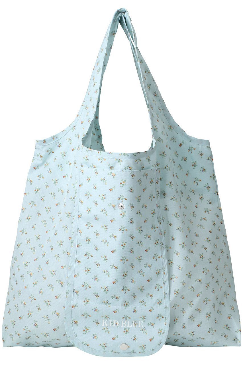 【キッドブルー/KID BLUE】のデニムフラワーPtGエコバッグ インテリア・キッズ・メンズ・レディースファッション・服の通販 founy(ファニー) 　ファッション　Fashion　レディースファッション　Fashion for Women　バッグ　Bags　デニム　Denim, Jeans Material　フェミニン　Feminine, Girly　フラワー　Flower, Floral　旅行　Travel　サックス|ID: prp329100004417160 ipo3291000000032779437