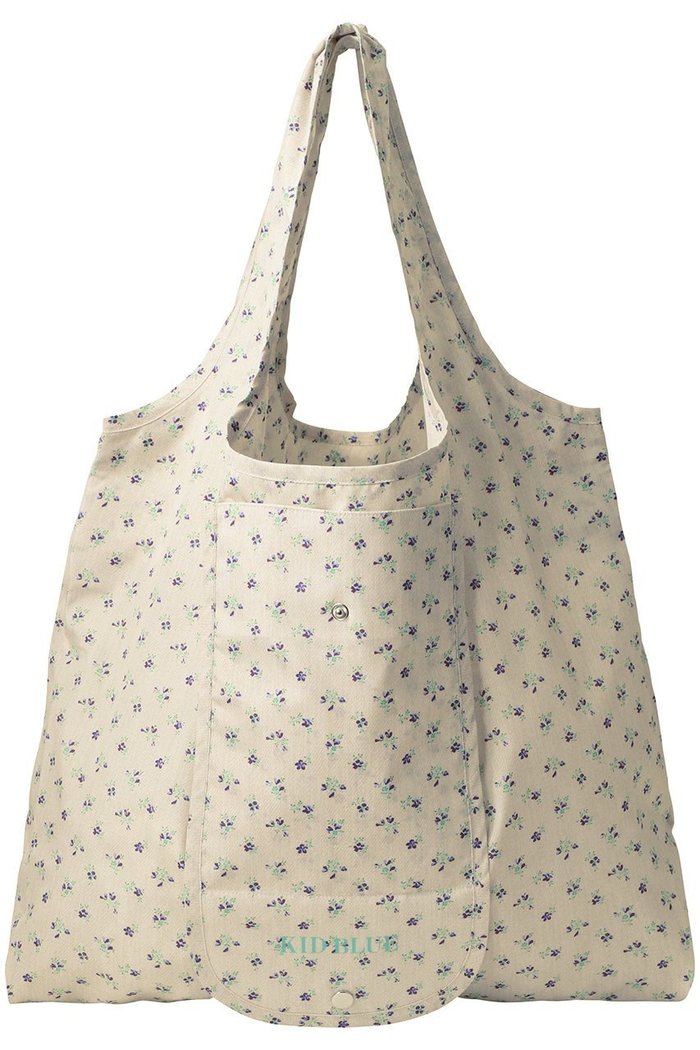 【キッドブルー/KID BLUE】のデニムフラワーPtGエコバッグ インテリア・キッズ・メンズ・レディースファッション・服の通販 founy(ファニー) https://founy.com/ ファッション Fashion レディースファッション Fashion for Women バッグ Bags デニム Denim, Jeans Material フェミニン Feminine, Girly フラワー Flower, Floral 再入荷 Restock / Back in Stock 旅行 Travel |ID: prp329100004417160 ipo3291000000036024655