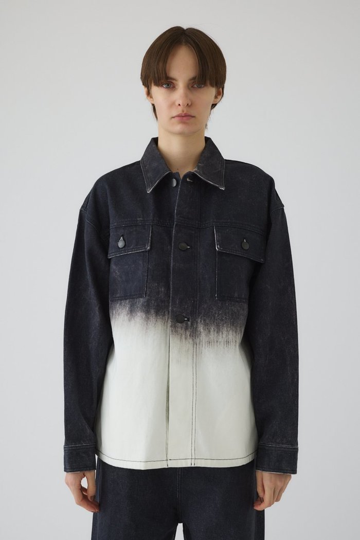 【リムアーク/RIM.ARK】のGradation denim JK/ジャケット インテリア・キッズ・メンズ・レディースファッション・服の通販 founy(ファニー) https://founy.com/ ファッション Fashion レディースファッション Fashion for Women アウター Coat / Outerwear Collection レディースジャケット・軽アウター Jackets グラデーション Gradient, Ombre ジャケット Jacket, Outerwear セットアップ Set-Up, Coordinated Outfit デニム Denim, Jeans Material プリント Print, Printed Pattern ワイド Wide, Wide Fit |ID: prp329100004417161 ipo3291000000032931256