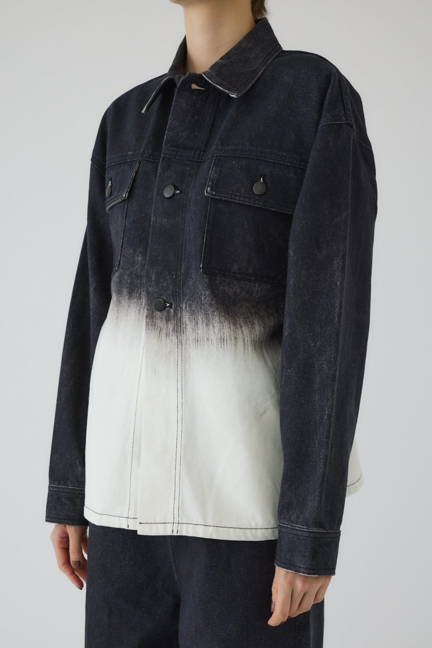 【リムアーク/RIM.ARK】のGradation denim JK/ジャケット 人気、トレンドファッション・服の通販 founy(ファニー) 　ファッション　Fashion　レディースファッション　Fashion for Women　アウター　Coat / Outerwear Collection　レディースジャケット・軽アウター　Jackets　グラデーション　Gradient, Ombre　ジャケット　Jacket, Outerwear　セットアップ　Set-Up, Coordinated Outfit　デニム　Denim, Jeans Material　プリント　Print, Printed Pattern　ワイド　Wide, Wide Fit　other-2|ID: prp329100004417161 ipo3291000000032931271