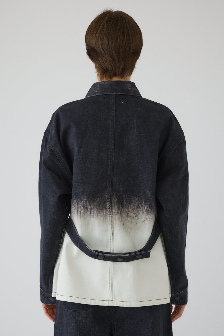 【リムアーク/RIM.ARK】のGradation denim JK/ジャケット 人気、トレンドファッション・服の通販 founy(ファニー) 　ファッション　Fashion　レディースファッション　Fashion for Women　アウター　Coat / Outerwear Collection　レディースジャケット・軽アウター　Jackets　グラデーション　Gradient, Ombre　ジャケット　Jacket, Outerwear　セットアップ　Set-Up, Coordinated Outfit　デニム　Denim, Jeans Material　プリント　Print, Printed Pattern　ワイド　Wide, Wide Fit　other-3|ID: prp329100004417161 ipo3291000000032931279