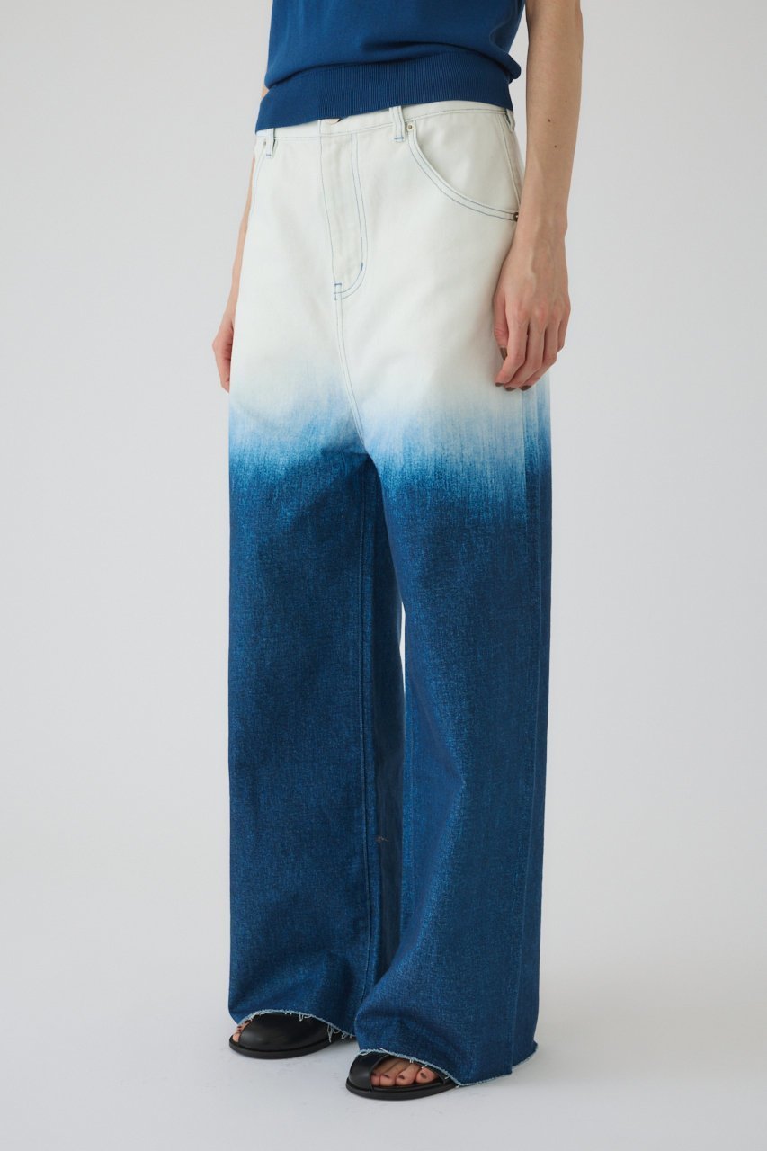 【リムアーク/RIM.ARK】のGradation denim PT/パンツ 人気、トレンドファッション・服の通販 founy(ファニー) ファッション Fashion レディースファッション Fashion for Women パンツ Pants & Trousers デニムパンツ・ジーンズ・美脚デニム Denim Jeans & Pants グラデーション Gradient, Ombre セットアップ Set-Up, Coordinated Outfit デニム Denim, Jeans Material プリント Print, Printed Pattern ワイド Wide, Wide Fit other-2|ID: prp329100004417162 ipo3291000000036907592