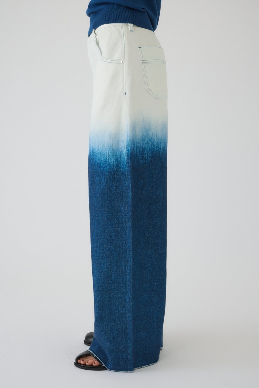 【リムアーク/RIM.ARK】のGradation denim PT/パンツ 人気、トレンドファッション・服の通販 founy(ファニー) ファッション Fashion レディースファッション Fashion for Women パンツ Pants & Trousers デニムパンツ・ジーンズ・美脚デニム Denim Jeans & Pants グラデーション Gradient, Ombre セットアップ Set-Up, Coordinated Outfit デニム Denim, Jeans Material プリント Print, Printed Pattern ワイド Wide, Wide Fit other-3|ID: prp329100004417162 ipo3291000000036907593