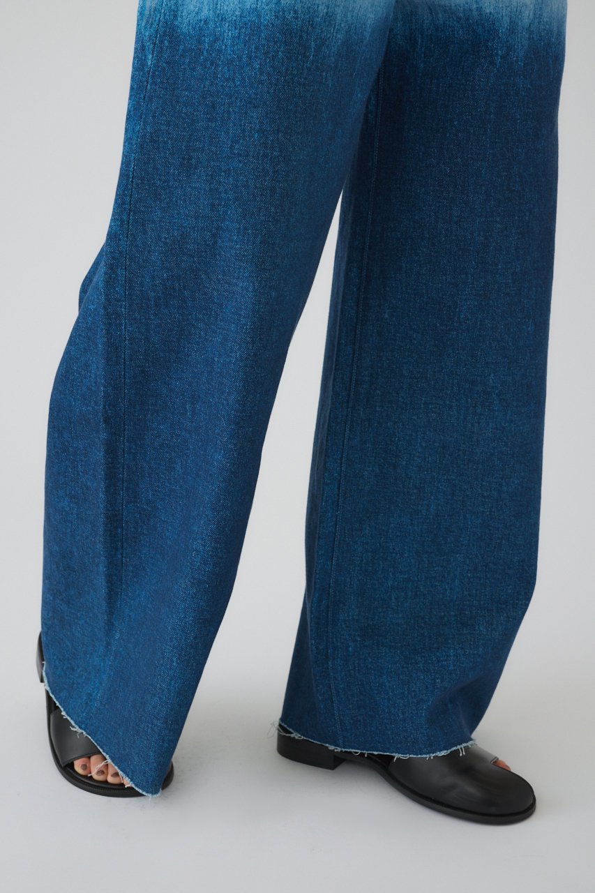 【リムアーク/RIM.ARK】のGradation denim PT/パンツ 人気、トレンドファッション・服の通販 founy(ファニー) ファッション Fashion レディースファッション Fashion for Women パンツ Pants & Trousers デニムパンツ・ジーンズ・美脚デニム Denim Jeans & Pants グラデーション Gradient, Ombre セットアップ Set-Up, Coordinated Outfit デニム Denim, Jeans Material プリント Print, Printed Pattern ワイド Wide, Wide Fit other-8|ID: prp329100004417162 ipo3291000000036907598