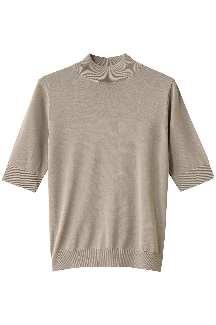 【リムアーク/RIM.ARK】のSilk mix fit tops/ニット インテリア・キッズ・メンズ・レディースファッション・服の通販 founy(ファニー) 　ファッション　Fashion　レディースファッション　Fashion for Women　トップス・カットソー　Cut & Sew Tops　ニット　Knit Tops & Sweaters　カジュアルプルオーバー・ニットトップス　Pullovers & Knit Tops / Casual Pullovers　なめらか　Smooth, Silky Texture　コンパクト　Compact, Small Size　シルク　Silk, 100% Silk　ハイネック　High Neck, Mock Neck　ベーシック　Basic, Essential　ベージュ|ID: prp329100004417171 ipo3291000000032808729