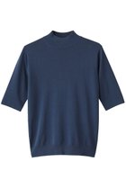 【リムアーク/RIM.ARK】のSilk mix fit tops/ニット ブルー|ID:prp329100004417171