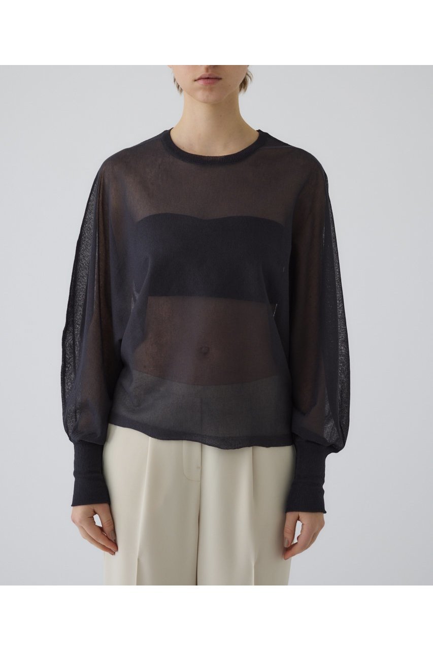 【リムアーク/RIM.ARK】の【3/5 10:00販売開始】Sheer dolman knit tops/ニット インテリア・キッズ・メンズ・レディースファッション・服の通販 founy(ファニー) 　ファッション　Fashion　レディースファッション　WOMEN　トップス・カットソー　Tops/Tshirt　ニット　Knit Tops　プルオーバー　Pullover　シアー　Sheer　バランス　Balance　モダン　Modern　NEW・新作・新着・新入荷　New Arrivals　グレー|ID: prp329100004417172 ipo3291000000030840366