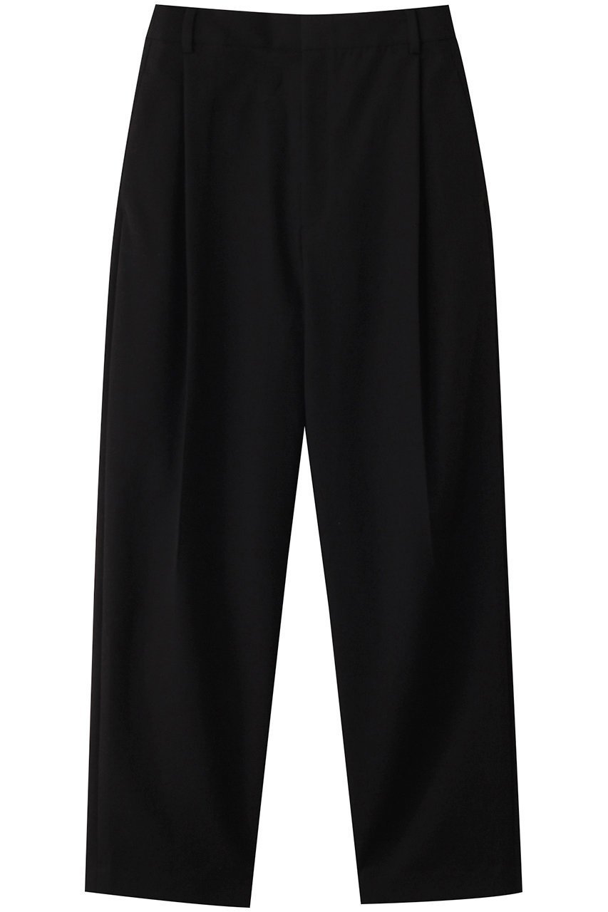 【エステータ/esteta】のコットンダブルクロス テーパード ワイドパンツ インテリア・キッズ・メンズ・レディースファッション・服の通販 founy(ファニー) ファッション Fashion レディースファッション Fashion for Women パンツ Pants & Trousers シンプル Simple, Minimal センター Center, Center Line テーパード Tapered, Tapered Pants ワイド Wide, Wide Fit 再入荷 Restock / Back in Stock ブラック|ID: prp329100004417178 ipo3291000000035068451