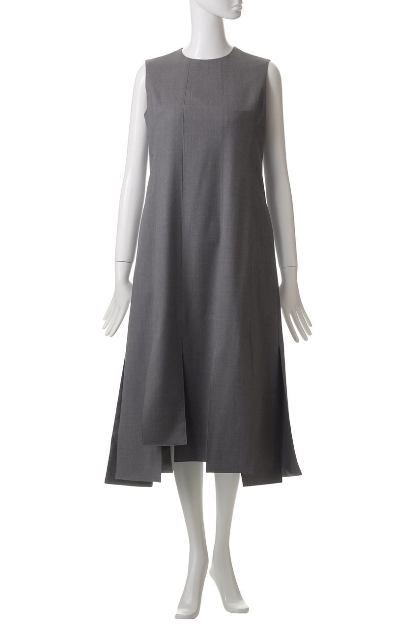 【エステータ/esteta】のウールシルクギャバジン ランダムヘム ワンピース 人気、トレンドファッション・服の通販 founy(ファニー) 　ファッション　Fashion　レディースファッション　Fashion for Women　ワンピース　Dresses　チュニック　Tunic Tops & Dresses　アクセサリー　Fashion Accessories　シンプル　Simple, Minimal　ジャケット　Jacket, Outerwear　チュニック　Tunic, Long Top　フロント　Front, Front Design　ロング　Long, Long-Length　エレガント 上品　Elegant　other-2|ID: prp329100004417181 ipo3291000000035052189