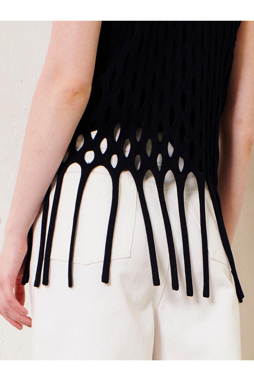 【アルアバイル/allureville】のハンモックフリンジプルオーバー 人気、トレンドファッション・服の通販 founy(ファニー) 　ファッション　Fashion　レディースファッション　Fashion for Women　トップス・カットソー　Cut & Sew Tops　ニット　Knit Tops & Sweaters　カジュアルプルオーバー・ニットトップス　Pullovers & Knit Tops / Casual Pullovers　アメリカン　American Style　ジャケット　Jacket, Outerwear　スリーブ　Sleeve, Long Sleeve / Short Sleeve　フリンジ　Fringe, Tassel　ブルゾン　Blouson, Bomber Jacket　再入荷　Restock / Back in Stock　other-3|ID: prp329100004417193 ipo3291000000035052001