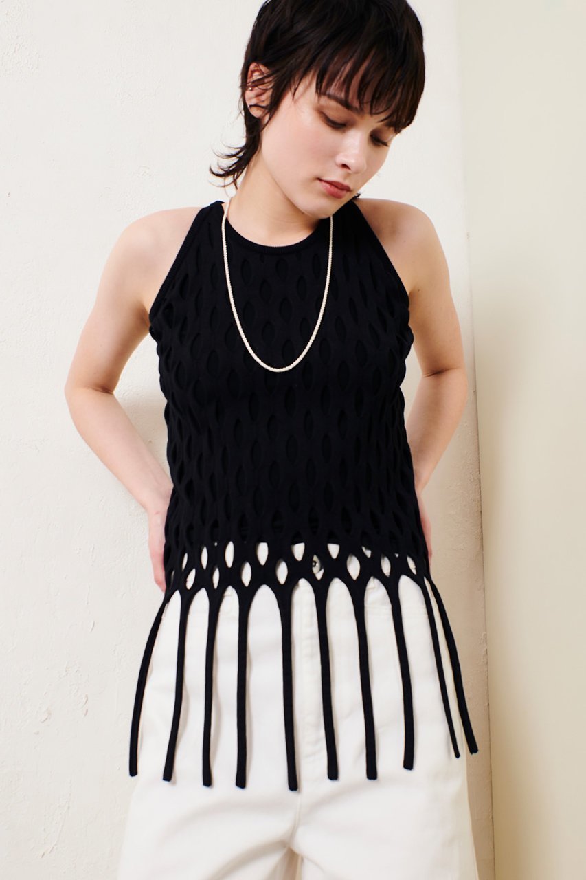 【アルアバイル/allureville】のハンモックフリンジプルオーバー 人気、トレンドファッション・服の通販 founy(ファニー) 　ファッション　Fashion　レディースファッション　Fashion for Women　トップス・カットソー　Cut & Sew Tops　ニット　Knit Tops & Sweaters　カジュアルプルオーバー・ニットトップス　Pullovers & Knit Tops / Casual Pullovers　アメリカン　American Style　ジャケット　Jacket, Outerwear　スリーブ　Sleeve, Long Sleeve / Short Sleeve　フリンジ　Fringe, Tassel　ブルゾン　Blouson, Bomber Jacket　再入荷　Restock / Back in Stock　other-4|ID: prp329100004417193 ipo3291000000035052002