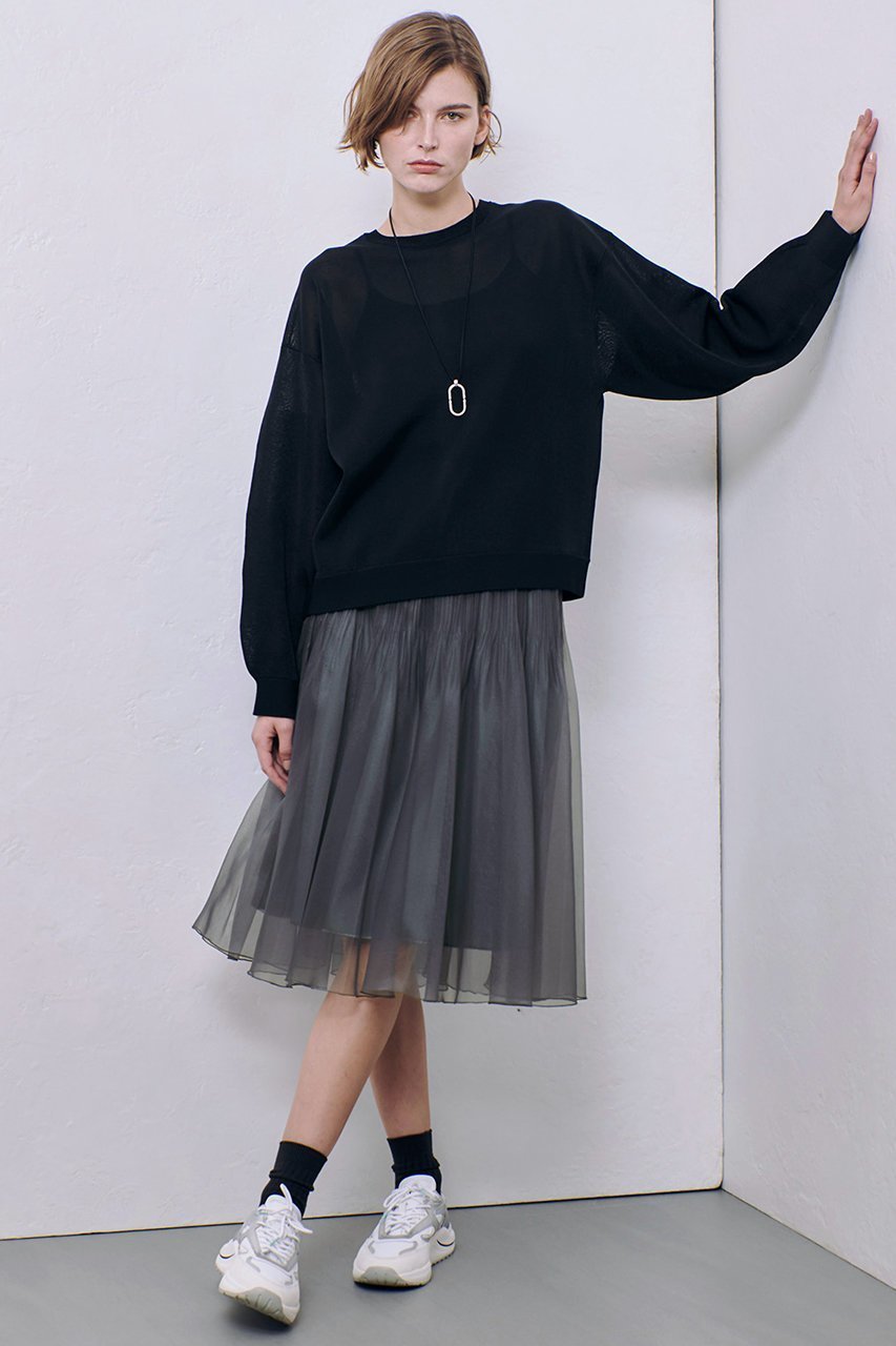 【アルアバイル/allureville】のスポンディッシュシアー2WAYプルオーバー 人気、トレンドファッション・服の通販 founy(ファニー) 　ファッション　Fashion　レディースファッション　WOMEN　トップス・カットソー　Tops/Tshirt　ニット　Knit Tops　プルオーバー　Pullover　カーディガン　Cardigan　サロペット　Overalls　スポーティ　Sporty　センター　Center　トレンド　Trend　再入荷　Restock/Back In Stock/Re Arrival　other-7|ID: prp329100004417194 ipo3291000000031329633