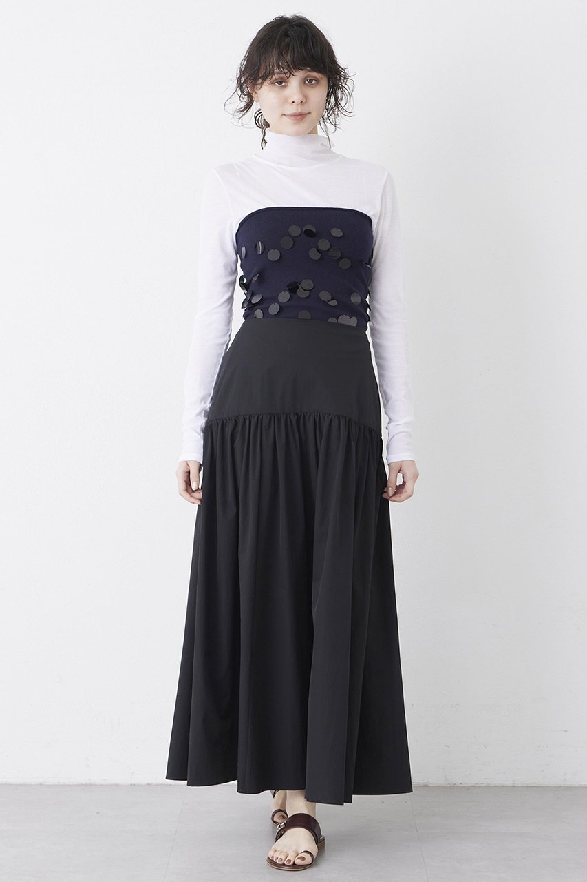 【ウィムガゼット/Whim Gazette】の【THE PAUSE】ギャザーキリカエスカート 人気、トレンドファッション・服の通販 founy(ファニー) 　ファッション　Fashion　レディースファッション　Fashion for Women　スカート　Skirts　ロングスカート　Long Skirts / Maxi & Midi Skirts　おすすめ　Recommended / Our Picks　ギャザー　Gathered, Ruffled　コンパクト　Compact, Small Size　シンプル　Simple, Minimal　タフタ　Taffeta, Structured Fabric　タンク　Tank Top, Sleeveless Top　ロング　Long, Long-Length　エレガント 上品　Elegant　夏　Summer　春　Spring　S/S・春夏　SS, Spring/Summer, Warm Season　 other-1|ID: prp329100004417203 ipo3291000000032824382