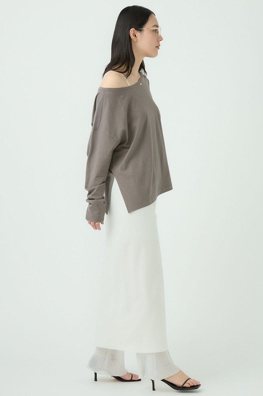 【カオス/Chaos】のフラッシュTシャツ 人気、トレンドファッション・服の通販 founy(ファニー) 　ファッション　Fashion　レディースファッション　Ladies' Fashion Online　トップス・カットソー　Tops/Tshirt　シャツ/ブラウス　Shirts/Blouses　ロング / Tシャツ　T-Shirts　カットソー　Cut and Sewn　カットソー　Cut And Sew　スリーブ　Sleeve　ツイル　Twill　ロング　Long　再入荷　Restock/Back In Stock/Re Arrival　other-3|ID: prp329100004417207 ipo3291000000032694360