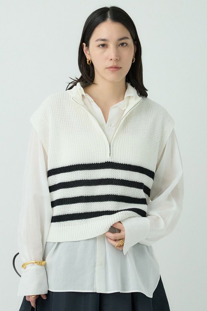 【カオス/Chaos】のアイリーニットベスト インテリア・キッズ・メンズ・レディースファッション・服の通販 founy(ファニー) https://founy.com/ ファッション Fashion レディースファッション Fashion for Women トップス・カットソー Cut & Sew Tops ニット Knit Tops & Sweaters ベスト&ジレ / 重ね着スタイル Vests & Gilets カジュアルプルオーバー・ニットトップス Pullovers & Knit Tops / Casual Pullovers カットソー Cut and Sewn Top タンク Tank Top, Sleeveless Top ベスト Vest, Waistcoat 夏 Summer 春 Spring S/S・春夏 SS, Spring/Summer, Warm Season 長袖 Long Sleeve, Full Sleeve |ID: prp329100004417208 ipo3291000000032921335