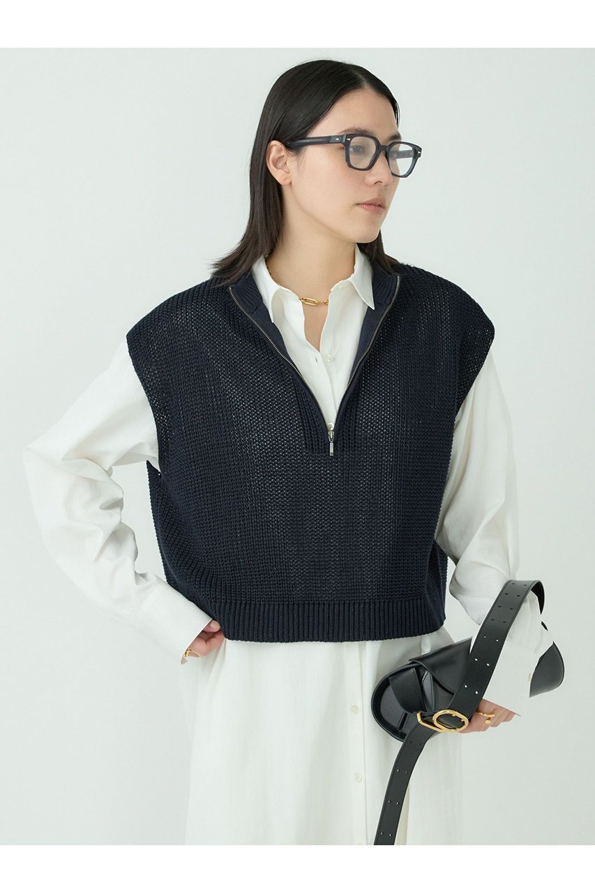 【カオス/Chaos】のアイリーニットベスト インテリア・キッズ・メンズ・レディースファッション・服の通販 founy(ファニー) 　ファッション　Fashion　レディースファッション　Fashion for Women　トップス・カットソー　Cut & Sew Tops　ニット　Knit Tops & Sweaters　ベスト&ジレ / 重ね着スタイル　Vests & Gilets　カジュアルプルオーバー・ニットトップス　Pullovers & Knit Tops / Casual Pullovers　カットソー　Cut and Sewn Top　タンク　Tank Top, Sleeveless Top　ベスト　Vest, Waistcoat　夏　Summer　春　Spring　S/S・春夏　SS, Spring/Summer, Warm Season　長袖　Long Sleeve, Full Sleeve　ネイビー|ID: prp329100004417208 ipo3291000000032921352