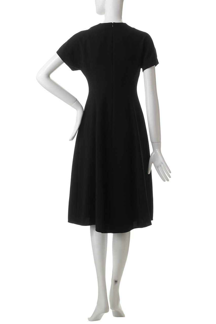【エムダブリュー/MW】のトリアセテートフレンチ-スリーブドレス 人気、トレンドファッション・服の通販 founy(ファニー) 　ファッション　Fashion　レディースファッション　Fashion for Women　ワンピース　Dresses　フォーマル・パーティードレス・結婚式用ドレス　Elegant & Casual Dresses　チュニック　Tunic Tops & Dresses　シューズ　Shoes, Footwear　スリーブ　Sleeve, Long Sleeve / Short Sleeve　チュニック　Tunic, Long Top　ドレス　Dress, One-Piece　フィット　Fit, Slim Fit　フレア　Flare, Flared　エレガント 上品　Elegant　other-4|ID: prp329100004417209 ipo3291000000032872417