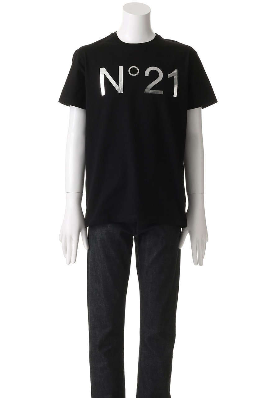 【ヌメロ ヴェントゥーノ/N°21】の【UNISEX】シルバーロゴTシャツ 人気、トレンドファッション・服の通販 founy(ファニー) 　ファッション　Fashion　レディースファッション　WOMEN　トップス・カットソー　Tops/Tshirt　シャツ/ブラウス　Shirts/Blouses　ロング / Tシャツ　T-Shirts　カットソー　Cut and Sewn　ユニセックス　Unisex　ショート　Short　シルバー　Silver　スタイリッシュ　Stylish　スリーブ　Sleeve　ハーフ　Half　フロント　Front　ベーシック　Basic　other-6|ID: prp329100004417211 ipo3291000000031329684