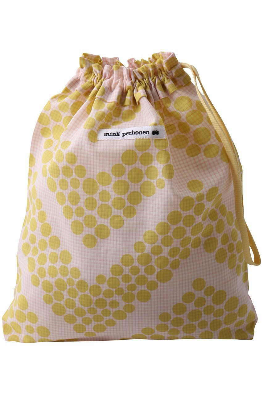 【ミナ ペルホネン/mina perhonen / KIDS】の【KIDS】kupla 巾着バッグ ライトブルー F 人気、トレンドファッション・服の通販 founy(ファニー) 　ファッション　Fashion　キッズファッション　Fashion for Kids　ドット　Polka Dot, Dot Pattern　ポーチ　Pouch, Small Case　リネン　Linen, Linen Fabric　巾着　Drawstring Bag, Kinchaku　 other-1|ID: prp329100004417212 ipo3291000000036236965