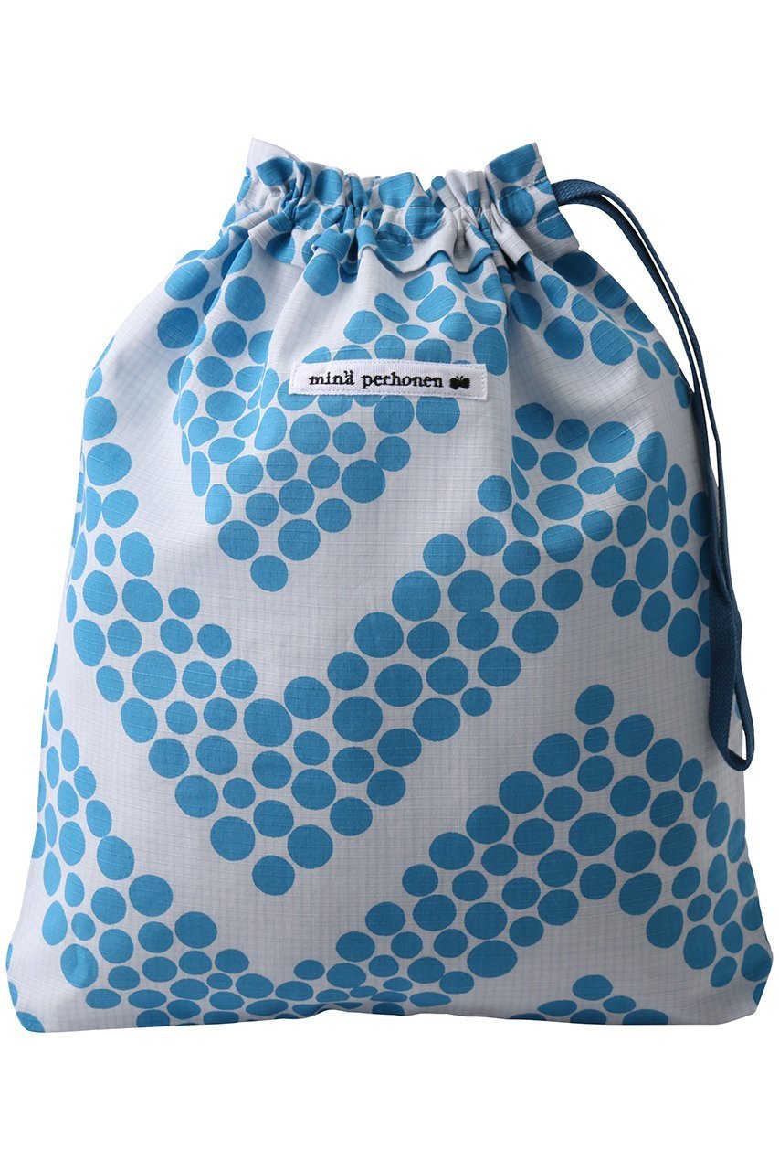 【ミナ ペルホネン/mina perhonen / KIDS】の【KIDS】kupla 巾着バッグ ライトブルー F インテリア・キッズ・メンズ・レディースファッション・服の通販 founy(ファニー) 　ファッション　Fashion　キッズファッション　Fashion for Kids　ドット　Polka Dot, Dot Pattern　ポーチ　Pouch, Small Case　リネン　Linen, Linen Fabric　巾着　Drawstring Bag, Kinchaku　ライトブルー|ID: prp329100004417212 ipo3291000000036236968