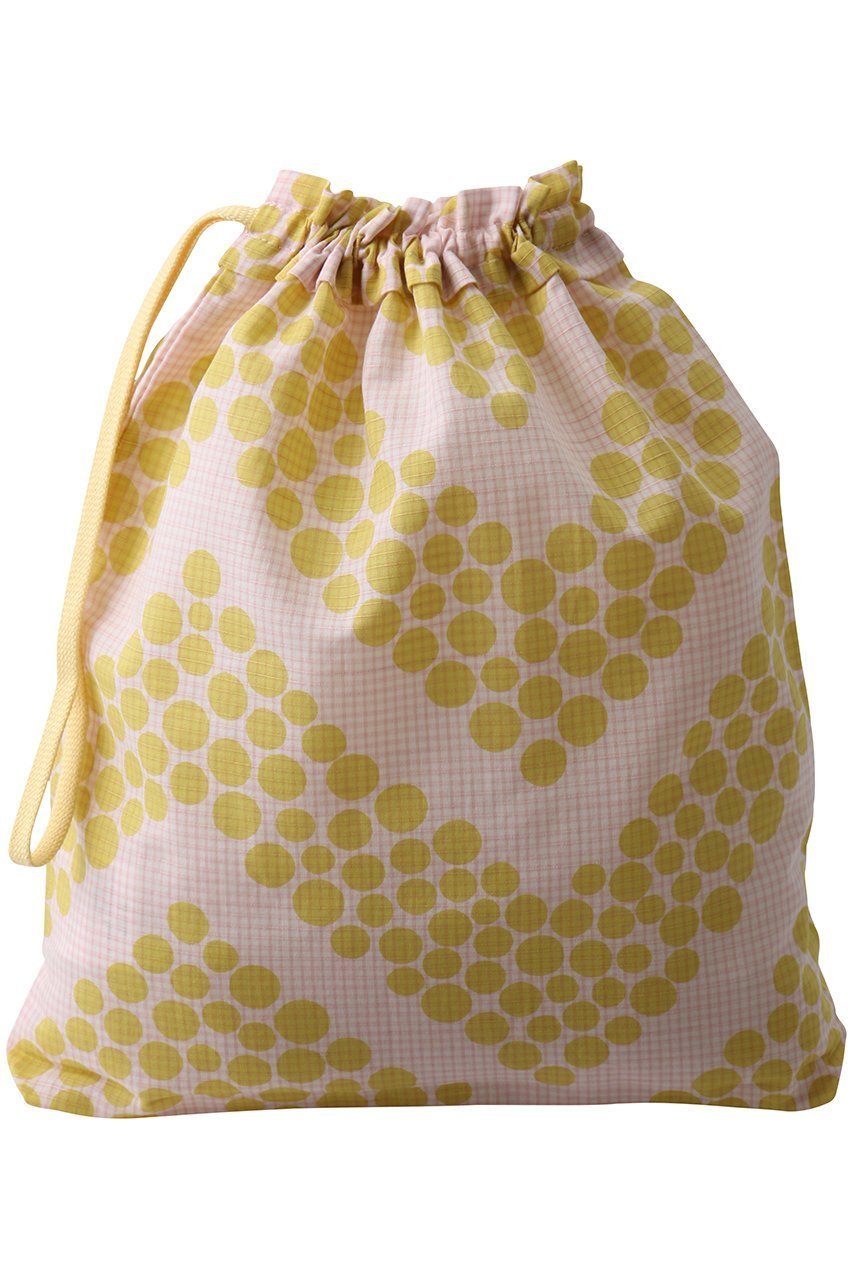 【ミナ ペルホネン/mina perhonen / KIDS】の【KIDS】kupla 巾着バッグ ライトブルー F 人気、トレンドファッション・服の通販 founy(ファニー) 　ファッション　Fashion　キッズファッション　Fashion for Kids　ドット　Polka Dot, Dot Pattern　ポーチ　Pouch, Small Case　リネン　Linen, Linen Fabric　巾着　Drawstring Bag, Kinchaku　other-3|ID: prp329100004417212 ipo3291000000036236970