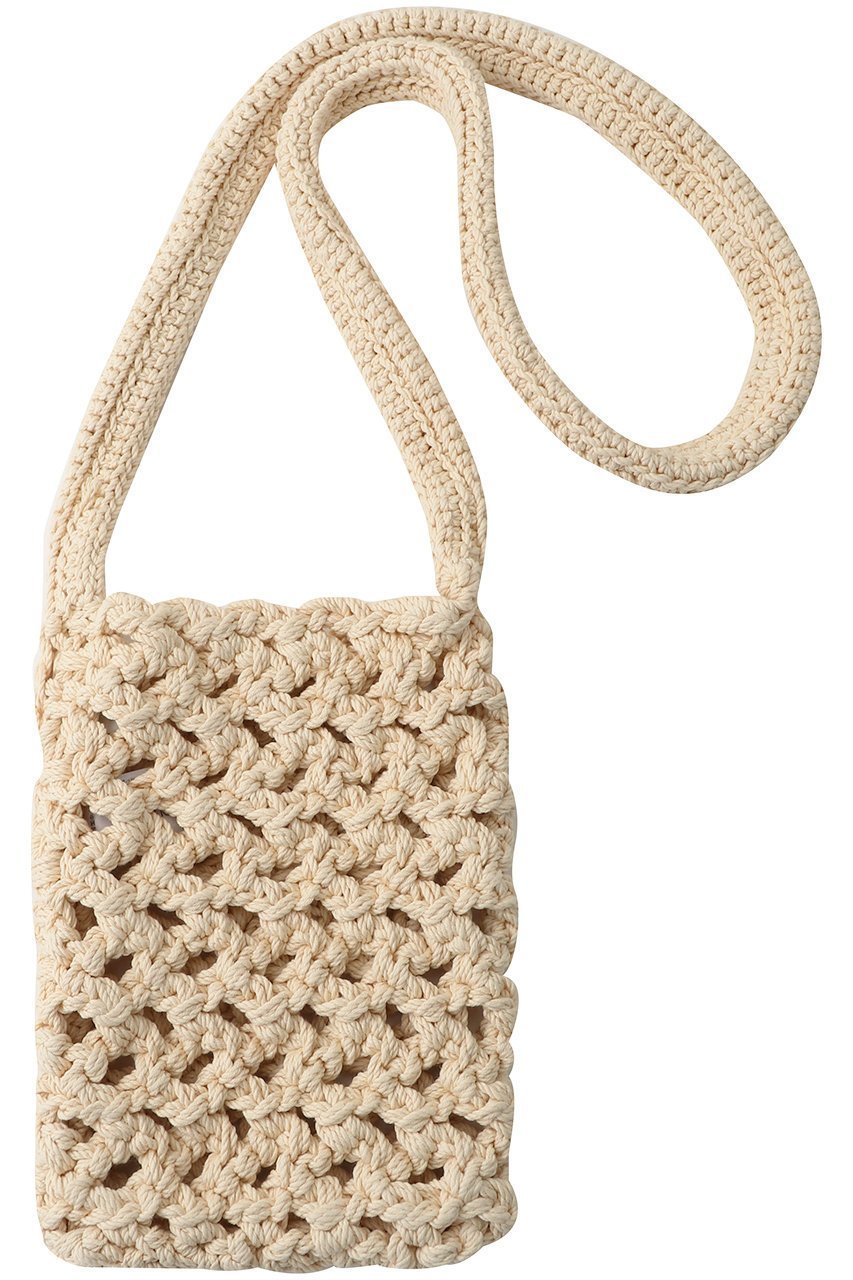 【セアン/SCEARN】のCOTTON CODE HAND KNIT ニットバッグ インテリア・キッズ・メンズ・レディースファッション・服の通販 founy(ファニー) ファッション Fashion レディースファッション Fashion for Women トップス・カットソー Cut & Sew Tops ニット Knit Tops & Sweaters バッグ Bags ショルダー Shoulder, Shoulder Strap シンプル Simple, Minimal トレンド Trend, Trending Now ラグジュアリー Luxury, Elegant リゾート Resort, Vacation Style BEIGE|ID: prp329100004417215 ipo3291000000032781725