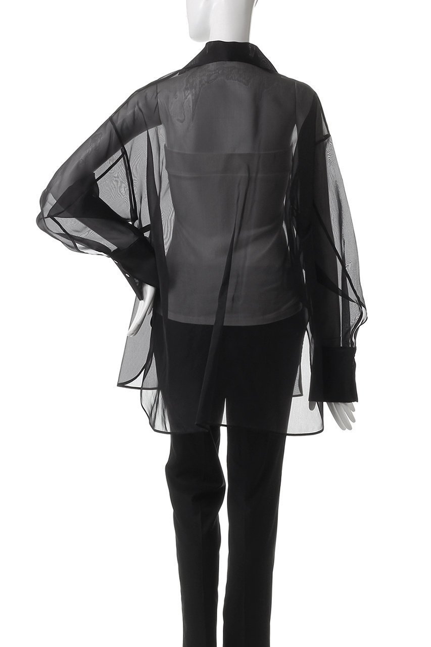 【セアン/SCEARN】のSILK SATIN ORGANDIE ブラウス 人気、トレンドファッション・服の通販 founy(ファニー) ファッション Fashion レディースファッション Fashion for Women トップス・カットソー Cut & Sew Tops シャツ・ブラウス・オフィスカジュアル Elegant Blouses & Button-Ups オーガンジー Organza Fabric カフス Cuff Design サテン Satin, Glossy Fabric シルク Silk, 100% Silk スリーブ Sleeve, Long Sleeve / Short Sleeve パーティ Party, Party Style リュクス Luxury, Elegant, High-End, Chic ロング Long, Long-Length other-4|ID: prp329100004417234 ipo3291000000032859434