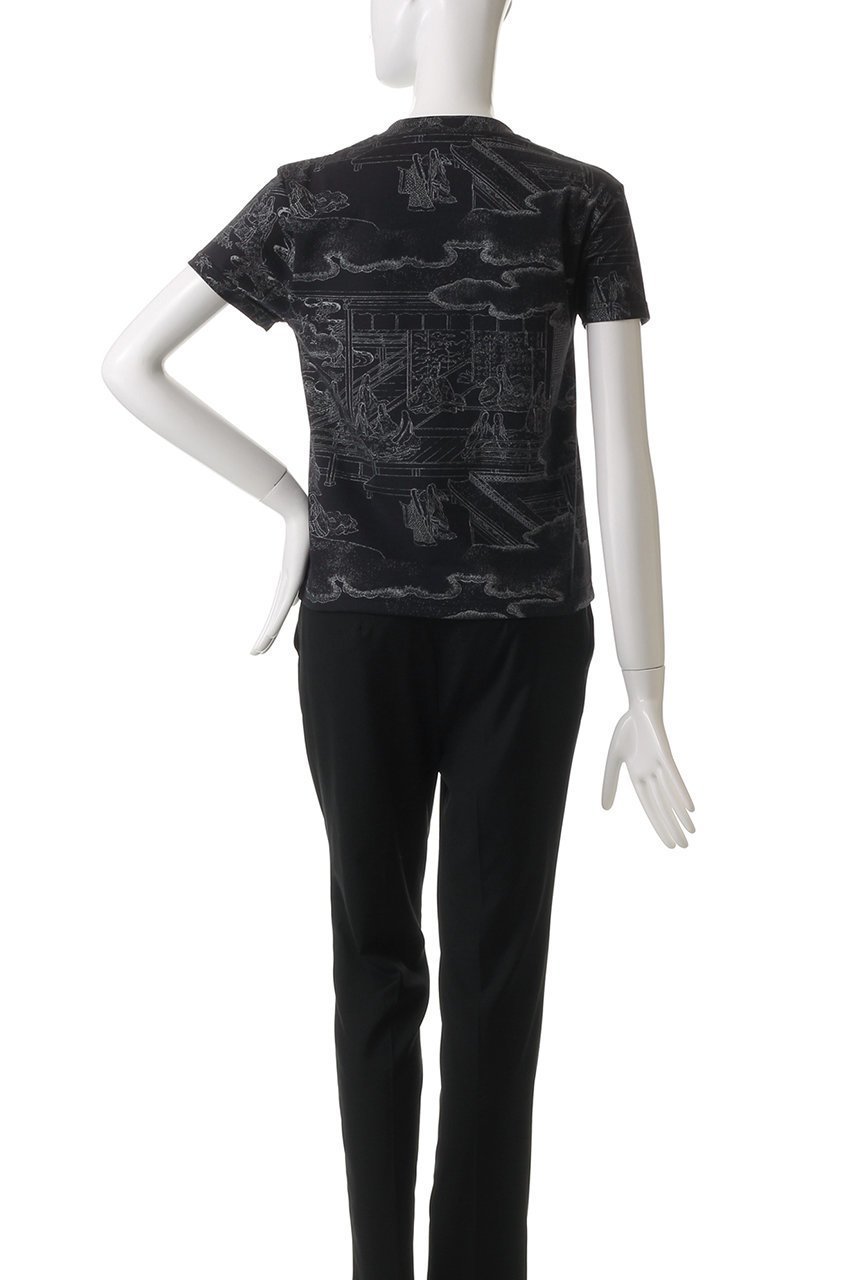 【カナコ サカイ/KANAKO SAKAI】のJAPANESE PRINTED FITTED Tシャツ 人気、トレンドファッション・服の通販 founy(ファニー) 　ファッション　Fashion　レディースファッション　Fashion for Women　トップス・カットソー　Cut & Sew Tops　シャツ・ブラウス・オフィスカジュアル　Elegant Blouses & Button-Ups　ロングTシャツ・Tシャツ　Longline T-Shirts & Tees　カットソー・ベーシックTシャツ　Cut-and-Sewn Tops / Stretch Tees & Basics　コンパクト　Compact, Small Size　ショート　Short, Short Length　スリーブ　Sleeve, Long Sleeve / Short Sleeve　バランス　Balance, Style Balance　プリント　Print, Printed Pattern　ボトム　Bottoms, Lower Wear　other-4|ID: prp329100004417238 ipo3291000000032869258