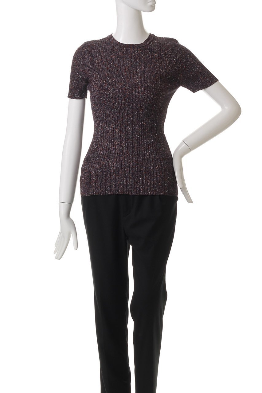 【カナコ サカイ/KANAKO SAKAI】のGLITTER RIBBED ニットTシャツ 人気、トレンドファッション・服の通販 founy(ファニー) 　ファッション　Fashion　レディースファッション　Fashion for Women　トップス・カットソー　Cut & Sew Tops　ニット　Knit Tops & Sweaters　シャツ・ブラウス・オフィスカジュアル　Elegant Blouses & Button-Ups　ロングTシャツ・Tシャツ　Longline T-Shirts & Tees　カジュアルプルオーバー・ニットトップス　Pullovers & Knit Tops / Casual Pullovers　イタリア　Italy　インナー　Innerwear　オケージョン　Occasion Wear　ジャケット　Jacket, Outerwear　ストレッチ　Stretch, Stretchy Fabric　スーツ　Suit, Formalwear　フィット　Fit, Slim Fit　リブニット　Rib Knit, Ribbed Knit　other-2|ID: prp329100004417240 ipo3291000000032945427