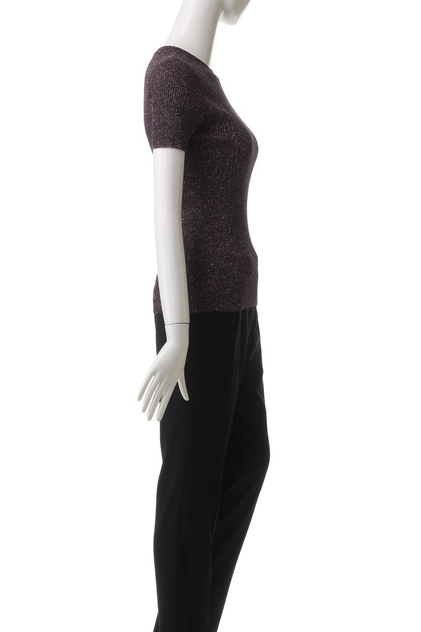 【カナコ サカイ/KANAKO SAKAI】のGLITTER RIBBED ニットTシャツ 人気、トレンドファッション・服の通販 founy(ファニー) 　ファッション　Fashion　レディースファッション　Fashion for Women　トップス・カットソー　Cut & Sew Tops　ニット　Knit Tops & Sweaters　シャツ・ブラウス・オフィスカジュアル　Elegant Blouses & Button-Ups　ロングTシャツ・Tシャツ　Longline T-Shirts & Tees　カジュアルプルオーバー・ニットトップス　Pullovers & Knit Tops / Casual Pullovers　イタリア　Italy　インナー　Innerwear　オケージョン　Occasion Wear　ジャケット　Jacket, Outerwear　ストレッチ　Stretch, Stretchy Fabric　スーツ　Suit, Formalwear　フィット　Fit, Slim Fit　リブニット　Rib Knit, Ribbed Knit　other-3|ID: prp329100004417240 ipo3291000000032945434