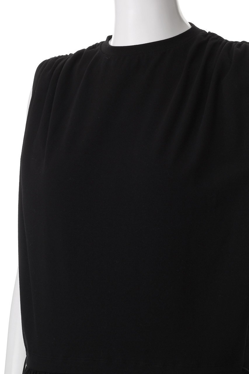 【スローン/SLOANE】のオーガニックコットン ショルダーギャザーワンピース 人気、トレンドファッション・服の通販 founy(ファニー) 　ファッション　Fashion　レディースファッション　WOMEN　ワンピース　Dress　チュニック　Tunic　ギャザー　Gather　シューズ　Shoes　ショルダー　Shoulder　シンプル　Simple　チュニック　Tunic　ロング　Long　other-6|ID: prp329100004417243 ipo3291000000031329756
