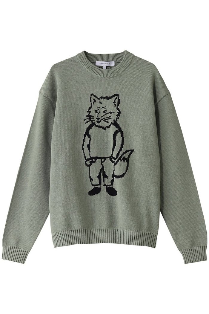 【メゾン キツネ/MAISON KITSUNE / MEN】の【MEN】DRESSED FOX INTARSIA JUMPER プルオーバー インテリア・キッズ・メンズ・レディースファッション・服の通販 founy(ファニー) https://founy.com/ ファッション Fashion メンズファッション MEN トップス・カットソー Tops/Tshirt/Men シャツ Shirts スリーブ Sleeve フォックス Fox フロント Front ベーシック Basic ボトム Bottom ロング Long 旅行 Travel |ID: prp329100004417248 ipo3291000000030840597