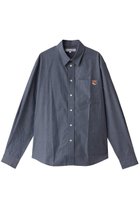 【メゾン キツネ/MAISON KITSUNE / MEN】の【MEN】FOX HEAD CASUAL シャツ インディゴ|ID:prp329100004417249