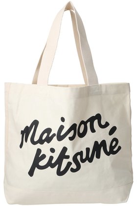 【メゾン キツネ/MAISON KITSUNE】の【UNISEX】MAISON KITSUNE HANDWRITING トートバッグ 人気、トレンドファッション・服の通販 founy(ファニー) ファッション Fashion レディースファッション Fashion for Women バッグ Bags ユニセックス Unisex, Genderless ポケット Pocket, Pocket Detail ポーチ Pouch, Small Case 財布 Wallet, Purse |ID:prp329100004417254