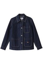 【メゾン キツネ/MAISON KITSUNE】のワークウエアデニムジャケット 人気、トレンドファッション・服の通販 founy(ファニー) ファッション Fashion レディースファッション WOMEN アウター Coat Outerwear ジャケット Jackets デニムジャケット Denim Jackets ジャケット Jacket ダメージ Damage デニム Denim ポケット Pocket エレガント 上品 Elegant NEW・新作・新着・新入荷 New Arrivals 日本製 Made In Japan 長袖 Long Sleeve thumbnail インディゴ|ID: prp329100004417255 ipo3291000000030840615