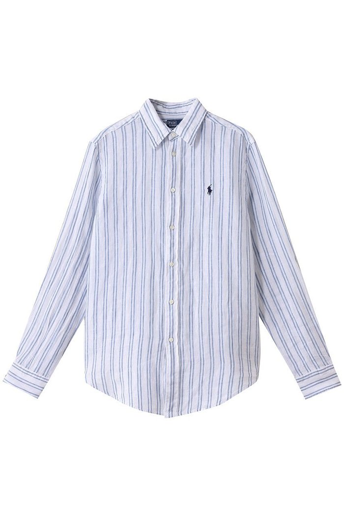 【ラルフローレン/RALPH LAUREN】の【POLO RALPH LAUREN】クラシック フィット ストライプド リネン シャツ インテリア・キッズ・メンズ・レディースファッション・服の通販 founy(ファニー) https://founy.com/ ファッション Fashion レディースファッション WOMEN トップス・カットソー Tops/Tshirt シャツ/ブラウス Shirts/Blouses クラシック Classic シンプル Simple スリーブ Sleeve フィット Fit リネン Linen ロング Long |ID: prp329100004417257 ipo3291000000031888247